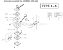 Page A Diagram and Parts List for BC2400 Type 2 Weed Eater Trimmer